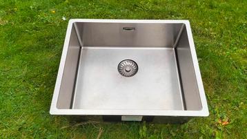 grote rvs wasbak 40x50 cm (inwendig) opbouw of inbouw beschikbaar voor biedingen