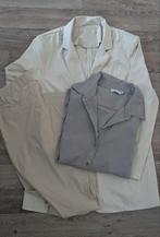 Nicolette Kluijver 3-delig pas set. Travel stof., Kostuum of Pak, Beige, Maat 46/48 (XL) of groter, Zo goed als nieuw