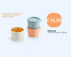 TUPPERWARE Snack Cups - bewaren-kast-koelkast-tas-opwarmen, Ophalen of Verzenden, Nieuw