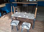 Kinder tafel met 2 stoeltjes, Kinderen en Baby's, Kinderkamer | Tafels en Stoelen, Ophalen, Zo goed als nieuw, Tafel(s) en Stoel(en)