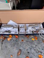 GRATIS: Badkamerkranen 4 stuks Grohe en Damixa. Chroom., Doe-het-zelf en Verbouw, Sanitair, Ophalen, Gebruikt, Chroom, Kraan