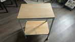 Tafel op wielen, Ophalen of Verzenden, Zo goed als nieuw, Rechthoekig, Hout