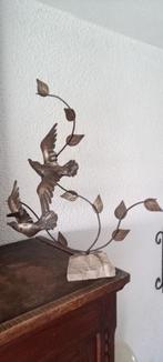 Retro Bronzen beeld met vogels, jaren 60, Ophalen of Verzenden, Brons