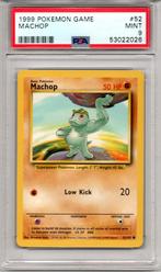 Machop Psa 9 Base set unlimited, Ophalen of Verzenden, Zo goed als nieuw