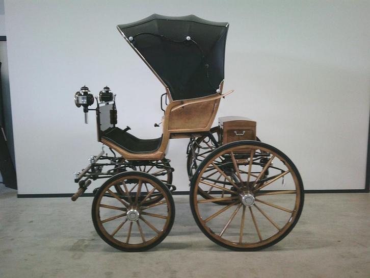 Dokterswagen in zeer nette staat. Enkel/dubbelspan., Dieren en Toebehoren, Rijtuigen en Koetsen, Gebruikt, Overige typen, Paard