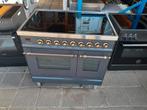 NETTE 90CM BREDE BORETTI  INDUCTIE FORNUIS, Witgoed en Apparatuur, Fornuizen, 60 cm of meer, Zo goed als nieuw, Vrijstaand, Hete lucht