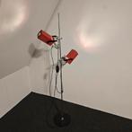 Philips vintage Modernist cube vloerlamp met 2 spots., Huis en Inrichting, Lampen | Vloerlampen, Ophalen, Gebruikt, Vintage, Metaal