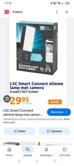 Gezocht deze buitenverlichting met camera van lsc, Ophalen, Zo goed als nieuw