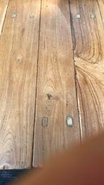 Te koop aangeboden teakhouten tafel, Huis en Inrichting, Ophalen, Gebruikt, 100 tot 150 cm, Teakhout
