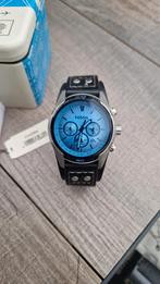 herenhorloge fossil, Sieraden, Tassen en Uiterlijk, Horloges | Heren, Leer, Staal, Polshorloge, Zo goed als nieuw