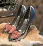 Zilverkleurige Pumps met Roze Strik van Riviera Maison, Ophalen of Verzenden, Zo goed als nieuw