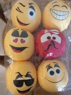 Zachte speelgoed (smiley) ballen set van zes te koop, Ophalen of Verzenden, Nieuw
