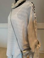 Roomwitte Tuniek met Kant, Ophalen of Verzenden, Zo goed als nieuw, Maat 38/40 (M), Zwart