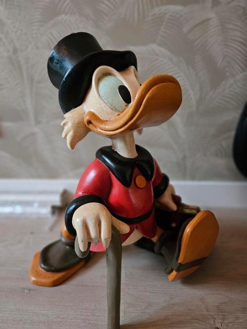 Dagobert Duck met geldtas beeld 52cm, Verzamelen, Disney, Gebruikt, Ophalen