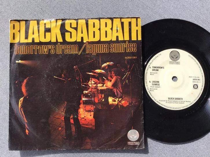 Black Sabbath Tomorrow’s Dream 1972  single NL Vertigo, Cd's en Dvd's, Vinyl Singles, Gebruikt, Single, Rock en Metal, 7 inch