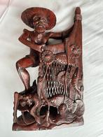 Prachtig houtsnijwerk uit Indonesië, Ophalen of Verzenden