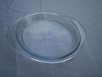 1 SCHAALDEKSEL rond Blank doorz. glas 19 cm. -ZONDER Schaal!, Ophalen of Verzenden, Zo goed als nieuw