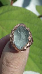 Electroformed Koperen ruwe Celestien ring, Verzenden, Mineraal