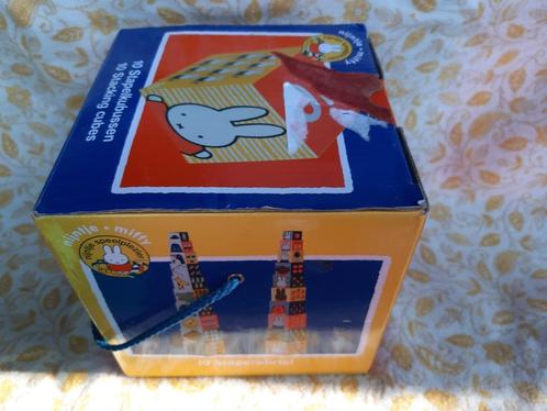 Nijntje stapelblokken 10 stuks Bambolino Toys- educatief p, Kinderen en Baby's, Speelgoed | Educatief en Creatief, Gebruikt, Knutselen