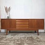 Vintage jaren 60 Deens sideboard, dressoir, tv meubel teak, Huis en Inrichting, Kasten | Dressoirs, Ophalen, Teakhout, Zo goed als nieuw
