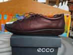 Ecco bruine supersoft 43 dames veterschoen zgan  incl verz, Schoenen met lage hakken, Bruin, Ophalen of Verzenden, Ecco supersoft