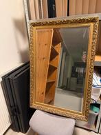 Vintage Spiegel met Gouden Barok Lijst, Gebruikt, Ophalen of Verzenden, Minder dan 100 cm, Rechthoekig