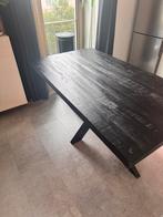 Industriële eettafel | Mango hout | Zwart | 160 cm, Huis en Inrichting, Tafels | Eettafels, Industrieel Mango hout, Vierkant, Zo goed als nieuw
