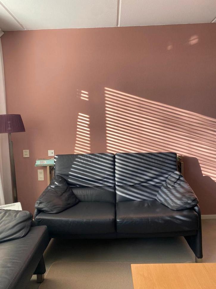 Echt lederen bankstellen zo goed als nieuw, Huis en Inrichting, Banken | Sofa's en Chaises Longues, Zo goed als nieuw, Ophalen