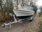 Spitsgatter Fjord 23 met gekeurde Riba trailer., Watersport en Boten, Motorboten en Motorjachten, 10 tot 30 pk, Gebruikt, Binnenboordmotor