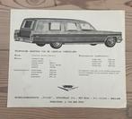 Cadillac Corbillard Jaren 60 Insteekfolder, Ophalen of Verzenden