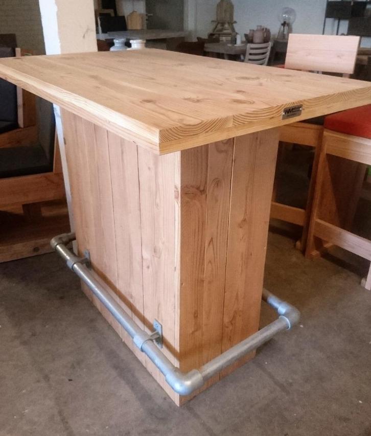 Bar-statafel Douglas hout in 3 maten, Huis en Inrichting, Tafels | Statafels, Nieuw, Ophalen of Verzenden