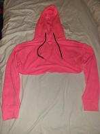 Roze Crop Hoodie - H&M - Maat L, Kleding | Dames, H&M, Verzenden, Maat 42/44 (L), Zo goed als nieuw