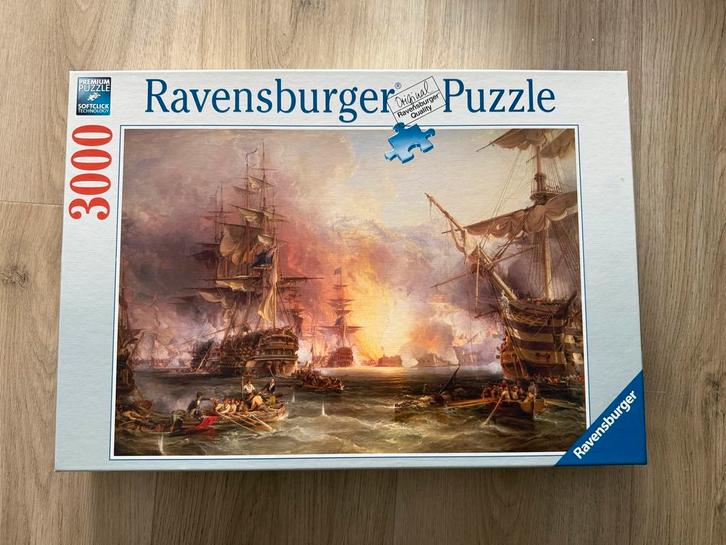 Ravensburger Puzzel - Zeeslag - 3000 stukjes, Hobby en Vrije tijd, Denksport en Puzzels, Zo goed als nieuw, Legpuzzel, Meer dan 1500 stukjes