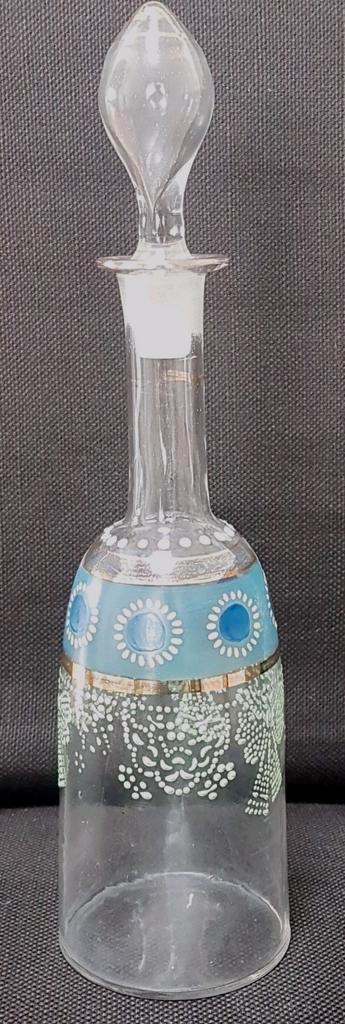 Eind 18e eeuws geemailleerd karafje, Antiek en Kunst, Antiek | Glas en Kristal, Ophalen of Verzenden