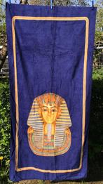 Badlaken Blauw Toetanchamon, Huis en Inrichting, Badkamer | Badtextiel en Accessoires, Ophalen of Verzenden, Nieuw, Blauw, Handdoek