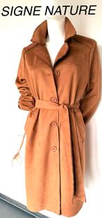 SIGNE NATURE TRENCHCOAT, BRUIN, 38, (NEW €199) ALS NIEUW💖💖, Ophalen of Verzenden, Zo goed als nieuw, Maat 38/40 (M), Bruin