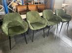 Kave Home Konna Eetkamerstoel Groen set 4 | Van €185 p.s. nu, Kave Home, Nieuw, Ophalen of Verzenden, Vier