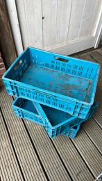 Kunststof kratten 60x40x18cm - 18 stuks, Doe-het-zelf en Verbouw, Kratten en Dozen, Ophalen, Gebruikt, 40 tot 60 cm, Opvouwbaar