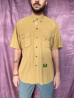 Vintage overhemd / shirt - Camel - katoen - L/large, Ophalen of Verzenden, Gedragen, Vintage, Halswijdte 41/42 (L)