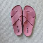 Sacha maat 36 NIEUW vallen ruim als 37 roze suede slippers, Nieuw, Roze, Sacha, Sandalen of Muiltjes