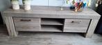 Tv Dressoir grijs/bruin eikenkleur type Mick, Leen Bakker, Met deur(en), 25 tot 50 cm, 100 tot 150 cm, Gebruikt