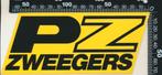 Sticker: PZ Zweegers (3), Verzenden, Zo goed als nieuw, Bedrijf of Vereniging