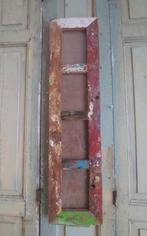 Stoere scrapwood fotolijst ,70 x 20 cm hout ,industrieel, Minder dan 50 cm, Ophalen of Verzenden, Zo goed als nieuw, Minder dan 50 cm