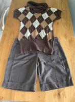 Z.G.A.N t-shirt met bruine nette korte broekje pantalon, Orsay, Ophalen of Verzenden, Zo goed als nieuw, Bruin