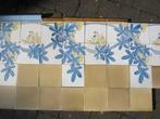 300 cm Antieke tegels blauw/geel doorlopende bijzondere rand
