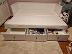 Ikea Hemnes kinderbed met lades, Huis en Inrichting, Slaapkamer | Bedden, Ophalen, 90 cm, Eenpersoons, Wit