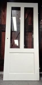 Opdekdeur glas, Doe-het-zelf en Verbouw, Deuren en Horren, Ophalen of Verzenden, Glas, Binnendeur, 200 tot 215 cm