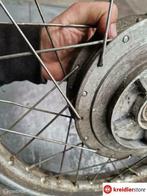 Kreidler 17 inch achterwiel met 160 mm Leleu naaf, Fietsen en Brommers, Brommeronderdelen | Kreidler, Gebruikt, Ophalen of Verzenden