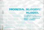 Honda XL600 R XL600 L manual Betriebsanleitung (012v), Ophalen of Verzenden, Honda