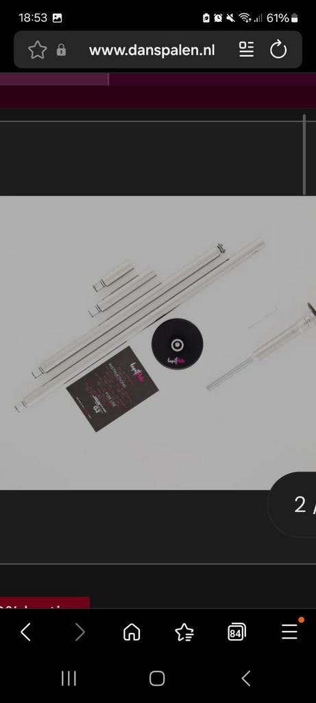 Paaldanspaal Lupit Pole - Nieuw in doos, Sport en Fitness, Dansen, Nieuw, Overige typen, Ophalen of Verzenden